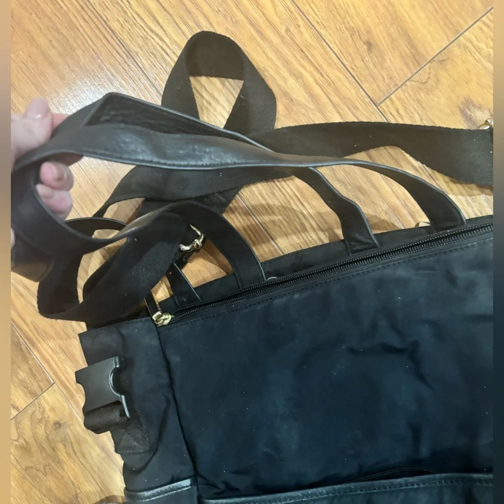 Tory Burch Marion Black Nylon Diaper Bag